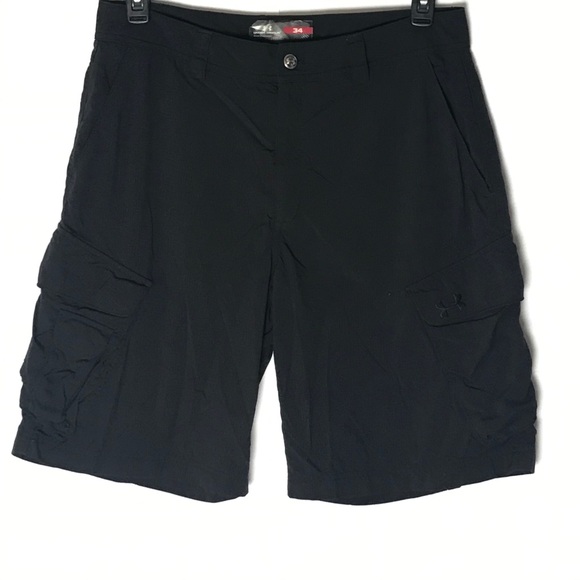 Other - Men’s Black Under Armor Nylon Black Cargo Shorts